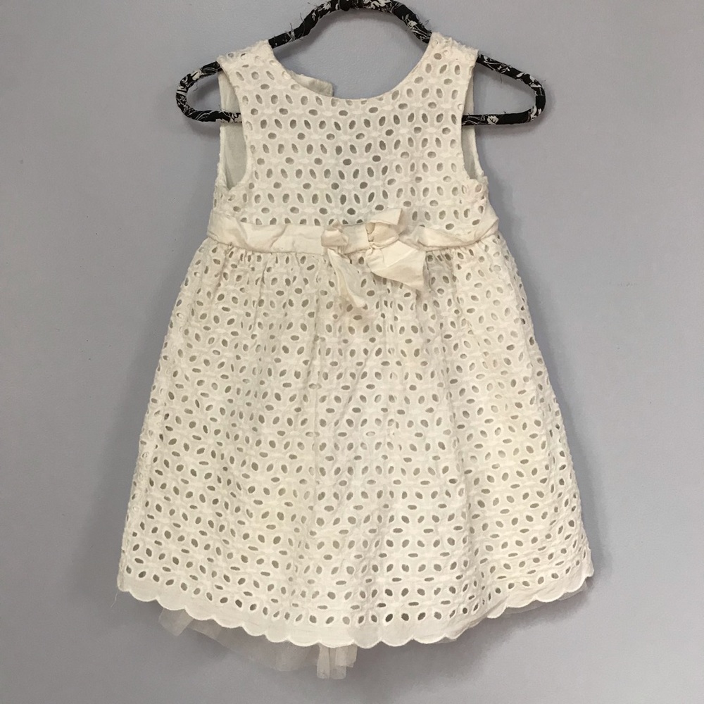 Lace embroidered dress